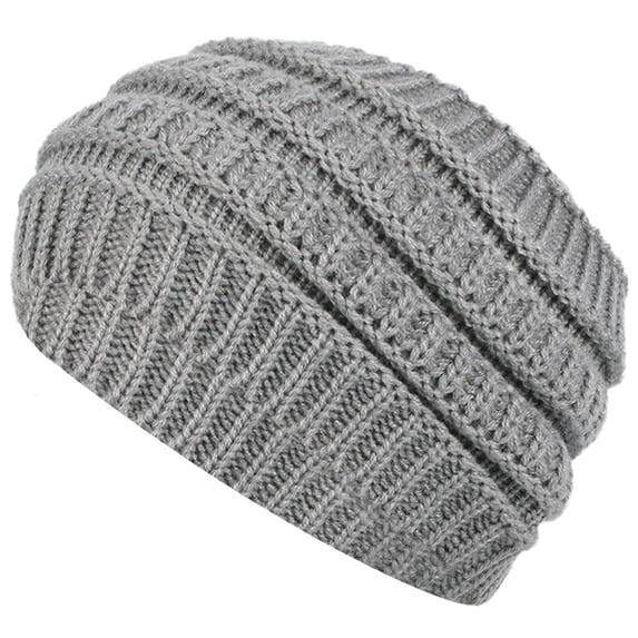 LIZUOJUN Women's Wide Knit Headband Winter Ear Warmer & Face Washing Headwrap, Slouchy Ribbed Wool Blend Hair Band Stretchy Ear Warmen for Women Grey A