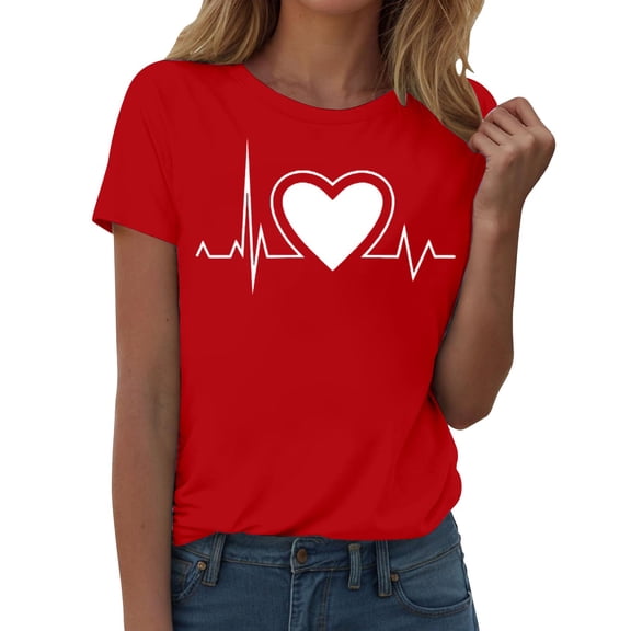 LIZUOJUNF Womens Tops Short Sleeve Shirts Crew Neck T Shirts Cap Sleeve Casual Shirts Fall Outfits, M