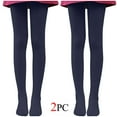 thumbnail image 1 of LIaqionyy 2Pack Women's Opaque Pantyhose Girls Solid Color Ballet Tights Soft High Waisted Dance Socks Baselayer Leggings, 1 of 8