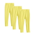 thumbnail image 1 of LIaqionyy 3 Pack Girls Leggings Ankle Length Comfortable Stretchy Solid Color Footless Tights Soft Pants for Kids, 1 of 7