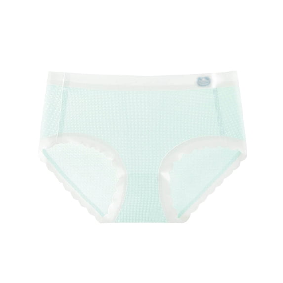 LIaqionyy 4 Pack Panties for Girls 8-18 years Lace Trim Cute Briefs Teenager Cotton Crotch Stretch Breathable Underwear