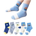 thumbnail image 1 of LIaqionyy 5 Pairs Cute Cotton Socks Colorful Patterned Crew Socks Teens Girls Ruffle Lace Embroidered Socks, 1 of 3