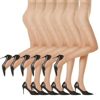 No nonsense Women's Regular Pantyhose 4 Pair Value Pack Tan