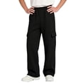 thumbnail image 1 of LIaqionyy Big Boys Cargo Sweatpants Wide Leg Baggy Pants Athletic Open Bottom Jogger Pant with Pockets, 1 of 7