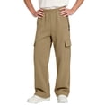thumbnail image 1 of LIaqionyy Big Boys Cargo Sweatpants Wide Leg Baggy Pants Athletic Open Bottom Jogger Pant with Pockets, 1 of 8