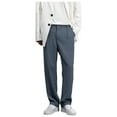 thumbnail image 1 of LIaqionyy Big and Tall Dress Pants for Mens Loose Wide Leg Suit Pant Casual Work Office Trousers with Pockets, 1 of 6