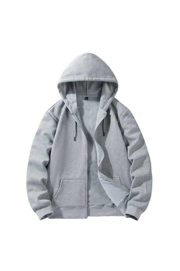 Big and Tall Hoodie Mens Zip up Fleece Sherpa Lined Sweatshirt Jackets Winter Warm Coats with Pocket