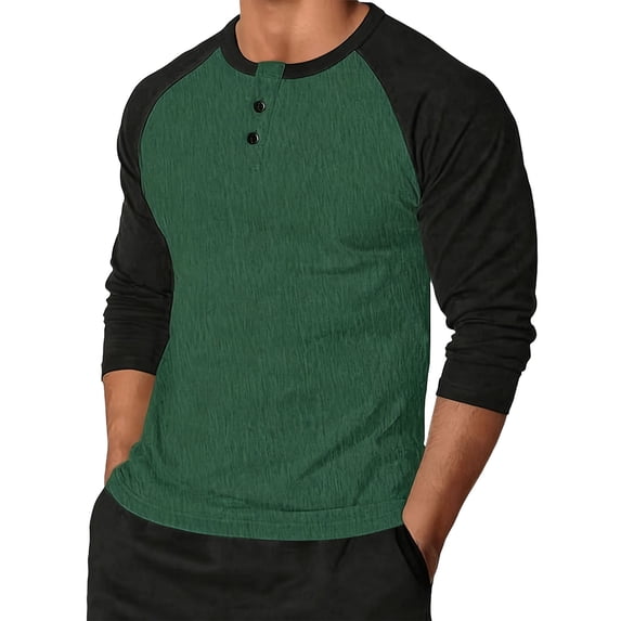 LIaqionyy Big and Tall Shirts for Men's Long Sleeve Casual Crew Neck Comfort Fashion T Shirt Fall Clothes