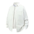 thumbnail image 1 of LIaqionyy Big and Tall Shirts for Mens Cotton Button down Casual Long Sleeve Fall Collar Dress Shirt M-5XL, 1 of 5