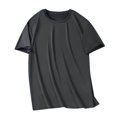 thumbnail image 1 of LIaqionyy Big and Tall Short Sleeve for Mens T Shirt Crew Neck Solid Color Summer Casual Loose Shirts Tops Clothes, 1 of 5
