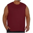 thumbnail image 1 of LIaqionyy Big and Tall Sleeveless Shirts for Men Tank Tops Summer Comfortable Casual Loose Workout Gym Crewneck Shirt L-5XL, 1 of 7