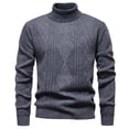 thumbnail image 1 of LIaqionyy Big and Tall Sweater for Mens Crew Neck Knit Pullover Long Sleeve Warm Tops Fall Winter Sweaters, 1 of 4