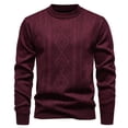 thumbnail image 1 of LIaqionyy Big and Tall Sweater for Mens Crew Neck Knit Pullover Long Sleeve Warm Tops Fall Winter Sweaters, 1 of 4