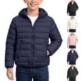 thumbnail image 1 of LIaqionyy Boys Puffer Jacket Lightweight Hooded Winter Warm Zip up Long Sleeve Casual Coats Outwear with Pockets, 1 of 7