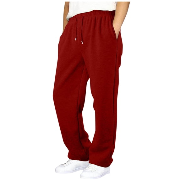 LIaqionyy Boys Sweatpants School Uniform Straight Leg Joggers Pants Elastic Waist Athletic Trousers with Pockets