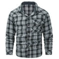 thumbnail image 1 of LIaqionyy Flannel Shirts for Men Plaid Shirt Casual Button down Long Sleeve Soft Christmas Tops with Pocket, 1 of 7