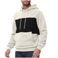 thumbnail image 1 of LIaqionyy Fleece Hoodie for Men Sweatshirts Long Sleeve Casual Pullover Drawstring Hooded Shirts with Pockets, 1 of 7