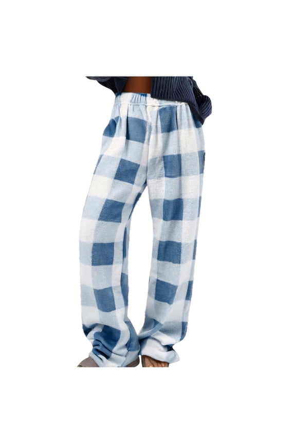 Fleece Pajamas Pant for Womens Fuzzy Sleepwear Lounge Bottoms Plush Soft Comfy Pjs Outfits