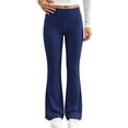 thumbnail image 1 of LIaqionyy Girl's Leggings Flare Pants High Waisted Yoga Bootcut Pant Kids Full Length Bell Bottoms Legging, 1 of 8