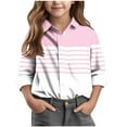 thumbnail image 1 of LIaqionyy Girls Boys Long Sleeve Tops Button down Toddler Dressy T Shirt with Chest Pocket Casual Uniform Shirt, 1 of 6