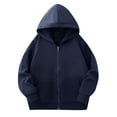 thumbnail image 1 of LIaqionyy Girls Boys Toddlers Zipper Hoodie Sweatshirt Zip up Jacket Coats Kids Casual Outerwear, 1 of 5
