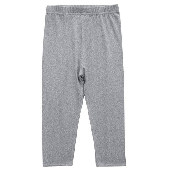 LIaqionyy Girls Cotton Leggings Ankle Length Elastic Waist Pants Basic Stretchy Soft Footless Tights for Toddler