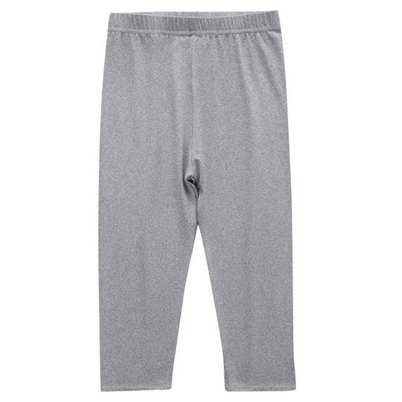 LIaqionyy Girls Cotton Leggings Ankle Length Elastic Waist Pants Basic Stretchy Soft Footless Tights for Toddler