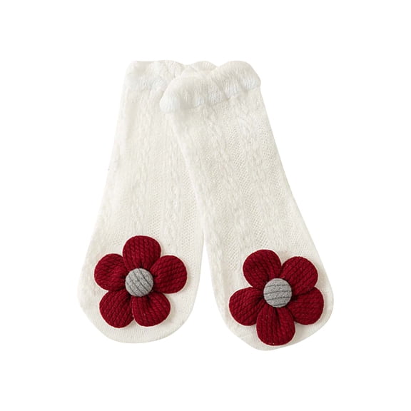 LIaqionyy Girls Cute Socks Toddler Mesh Breathable Home Slipper Socks Soft Stretchy Mid-Calf Socks