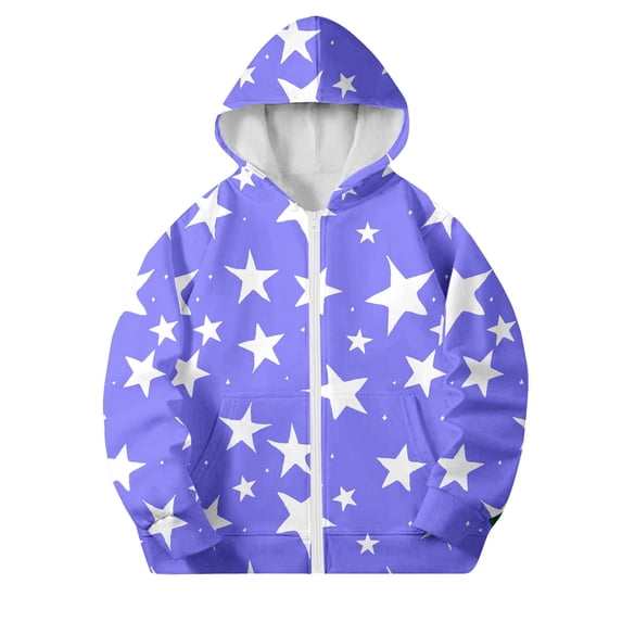 LIaqionyy Girls Hoodie Zip up Sweatshirts Jackets Fashion Lightweight Outerwear Kids Casual Long Sleeve Jacket with Pockets