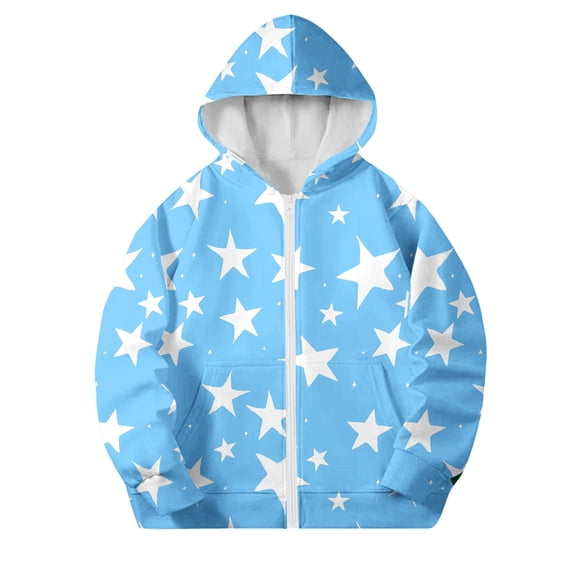 LIaqionyy Girls Hoodie Zip up Sweatshirts Jackets Fashion Lightweight Outerwear Kids Casual Long Sleeve Jacket with Pockets