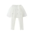 thumbnail image 1 of LIaqionyy Girls Leggings with Skirt Footless Stretch Tights Tulle Skirt Kids Cute Party Birthday Dance Pantskirt, 1 of 3