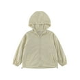 thumbnail image 1 of LIaqionyy Girls Lightweight Jacket Windbreaker Full Zip Hooded Coats Boys Warm Jackets Outwear with Pockets, 1 of 3