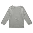 thumbnail image 1 of LIaqionyy Girls Long Sleeves Shirt Kids Soft Crew Neck Blouse Basic Layering Underwear Loose Casual Top, 1 of 5