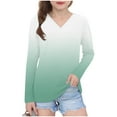 thumbnail image 1 of LIaqionyy Girls Long Sleeves Shirt Stretch Comfy Casual Soft Tops Fall Winter Blouses Basic Loungewear, 1 of 7