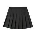 thumbnail image 1 of LIaqionyy Girls Pleated Skirt Kids Basic Solid Color High Waist A-Line Mini Skirt School Uniform Skirts, 1 of 4