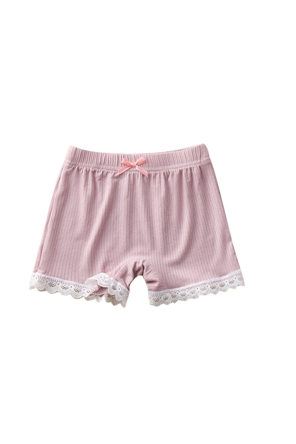 Girls Shorts Under Dress Kids Comfy Stretch Colorful Dance Boyshorts Cotton Basic Gym Sports Elastic Waist Bottoms