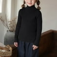 thumbnail image 1 of LIaqionyy Girls Turtleneck Sweaters Kids Casual Long Sleeve Mock Neck Pullover Cable Knit Sweater Tops Fall Clothes, 1 of 3