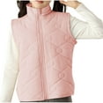 thumbnail image 1 of LIaqionyy Girls Vest Lightweight Down Coat Soft Cute Sleeveless Jacket Quilted Winter Waistcoat Outerwear, 1 of 5