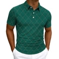 thumbnail image 1 of LIaqionyy Golf Shirts for Men Business Sports Short Sleeve Shirt Mens Lightweight Collared Printed Work Tops, 1 of 6