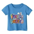 thumbnail image 1 of LIaqionyy Happy Easter Shirts for Kids Girls Boys Cute Bunny Rabbit Printed Tshirts Cotton Casual Short Sleeve Crewneck Tees Tops, 1 of 5