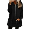 thumbnail image 1 of LIaqionyy Hoodie Sherpa Jacket for Women Fleece Zip up Jackets Oversized Casual Coats with Pockets Warm Winter Coat, 1 of 6