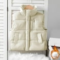 thumbnail image 1 of LIaqionyy Kids Boys Girls Puffer Vest Lightweight Sleeveless Pocket Coat Warm Quilted Winter Waistcoat Outerwear, 1 of 6