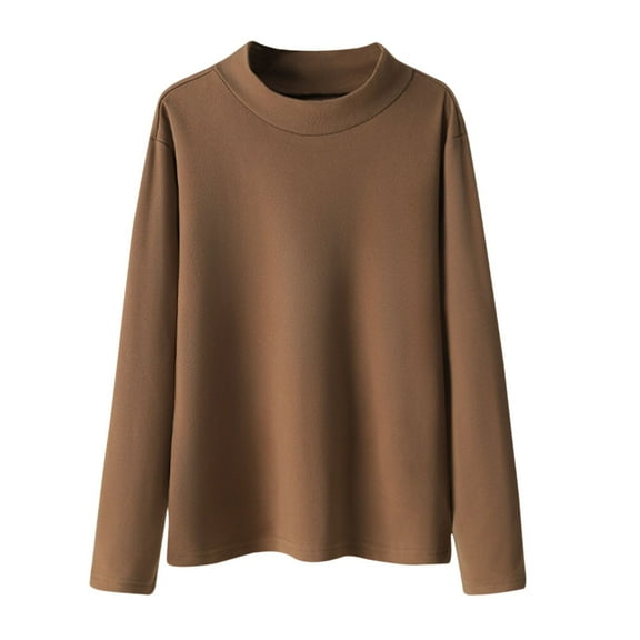 LIaqionyy Kids Fleece Turtleneck Base Top Thermal Tops Kids Winter Undershirt Baselayer Long Sleeve T Shirts