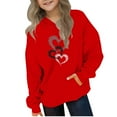 thumbnail image 1 of LIaqionyy Kids Hoodies Sweatshirts Girls Casual Long Sleeve Boys Cute Sweatshirt Pullover Tops with Pocket, 1 of 4