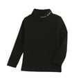 thumbnail image 1 of LIaqionyy Kids Shirts Fleece Mock Turtleneck Thermal Long Sleeve T Shirt Casual Solid Color Soft Pullover Warm Top Tee, 1 of 3
