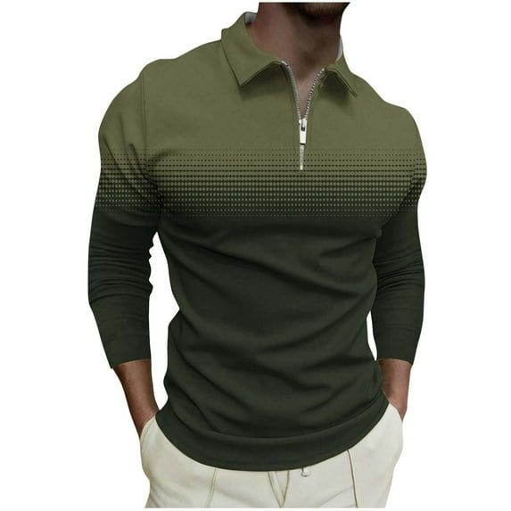 LIaqionyy Long Sleeve for Men's Shirt Casual Collared Fashion T Shirts Office Work Tops with Pocket