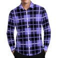 thumbnail image 1 of LIaqionyy Men Plaid Shirts Button down Long Sleeve Collared Christmas Shirt Casual Work Business Tops, 1 of 7