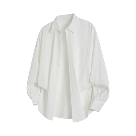 LIaqionyy Men's Big and Tall Long Sleeve Shirt Button down Jacket Casual Shacket Fall Winter Outfits with Pocket