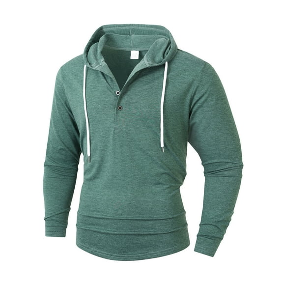 LIaqionyy Men's Hoodie Shirts Lightweight Casual Pullover Men Drawstring Hooded Workout Fashion Sweatshirt Fall Clothes
