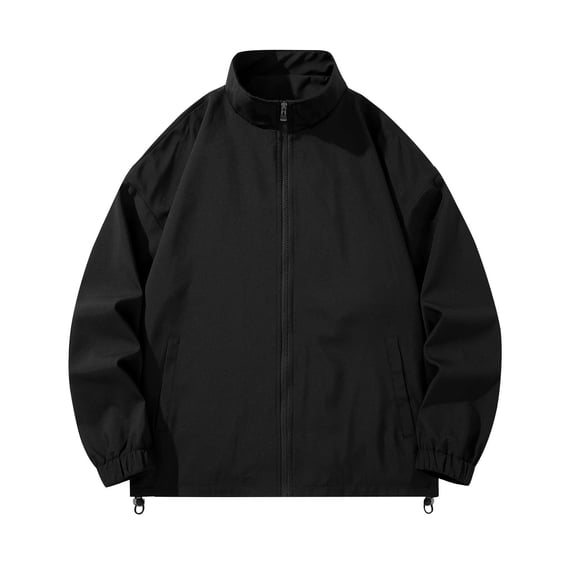 LIaqionyy Men's Jacket Casual Zip up Fashion Windbreaker Jackets Shacket Fall Baseball Coat with Pockets